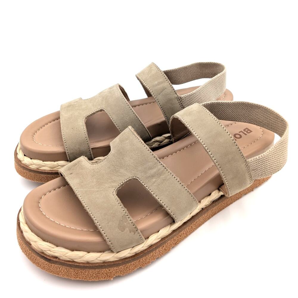 Blondo Fernanda Slingback Platform Sandal Women's Sand Tan Size US10M EU41